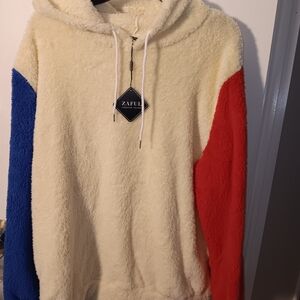 Zaful Colorblock Fleece Hoodie